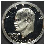 1976 Bicentennial Proof Silver Ike Dollar in Capsu
