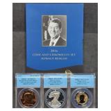 2016 Ronald Reagan Coin & Chronicles Set PF70