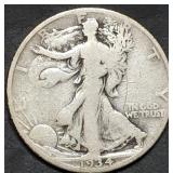 1934-S Walking Liberty Silver Half Dollar