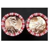 2009 Lincoln Bicentennial Penny 2 Gem BU Rolls