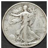 1933-S Walking Liberty Silver Half Dollar