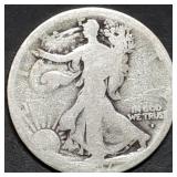 1917-S Obv Walking Liberty Silver Half Dollar
