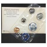 1965 Special Mint Set in Envelope, Silver Kennedy
