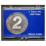 1 Troy Oz .999 Silver Indian/Buffalo Round