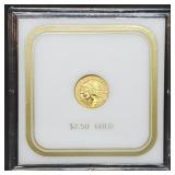 1911 $2.50 Indian Gold Quarter Eagle in Holder
