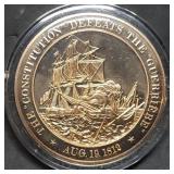 Franklin Mint 45mm Bronze US History Medal 1812