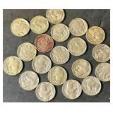 20 Nice Buffalo Nickels from Estate