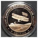 Franklin Mint 45mm Bronze US History Medal 1903