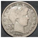 1897 Barber Silver Half Dollar