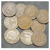10 Nice Indian Head Cents