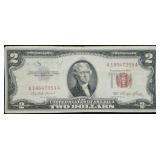 1953 $2 Red Seal Legal Tender Bank Note Nice