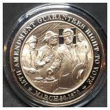 Franklin Mint 45mm Bronze US History Medal 1870