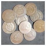 10 Nice Indian Head Cents