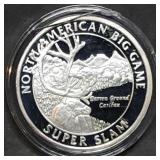 1 Troy Oz .999 Silver North American Big Game