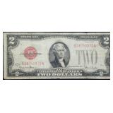 1928 G $2 Red Seal Legal Tender Banknote