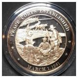 Franklin Mint 45mm Bronze US History Medal 1961