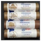 2009 Mint Wrapped Rolls All 4 Designs Set Nice!