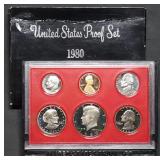 1980 US Mint Proof Set w/ SBA Dollar