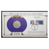 1890-O Morgan Silver Dollar on Card