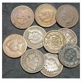 10 Nice Indian Head Cents