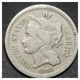 1865 Three Cent Nickel