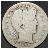 1895-S Barber Silver Half Dollar