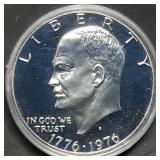 1976 Bicentennial Proof Silver Ike Dollar in Capsu
