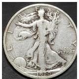 1920-D Walking Liberty Silver Half Dollar