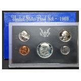 1969 US Mint Proof Set w/ Silver Kennedy