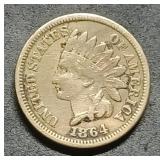 1864 Bronze Indian Head Cent