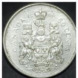 1964 Canada 80% Silver Half Dollar BU