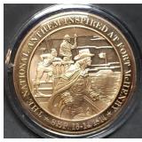 Franklin Mint 45mm Bronze US History Medal 1814