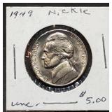 1949 Jefferson Nickel Gem BU