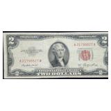 1953 $2 Red Seal Legal Tender Bank Note Nice
