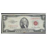 1953 $2 Red Seal Legal Tender Bank Note Nice