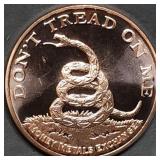1oz Copper Bullion Don