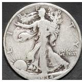 1934-D Walking Liberty Silver Half Dollar