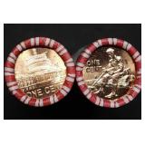 2009 Lincoln Bicentennial Penny 2 Gem BU Rolls