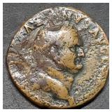 Ancient Roman Bronze Sestertius Large Coin