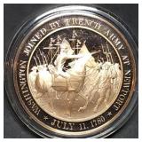 Franklin Mint 45mm Bronze US History Medal 1780
