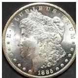 1885-CC Morgan Silver Dollar Gem BU Carson City