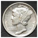 1923 Mercury Silver Dime Nice