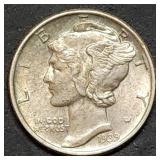 1939 Mercury Silver Dime High Grade
