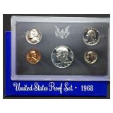 1968 US Mint Proof Set w/ Silver Kennedy