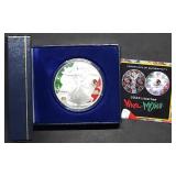 2024 1oz Silver Eagle Viva Mexico Crossover Coin
