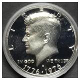 1976 Bicentennial Proof Silver Half Dollar in Caps