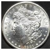 1881-S Morgan Silver Dollar Gem BU