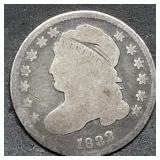 1832 Capped Bust Silver Dime