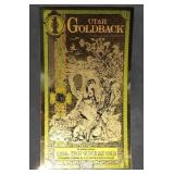 2021 Utah Goldback 1/1000th Troy Oz 24k Gold Note