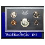 1968 US Mint Proof Set w/ Silver Kennedy